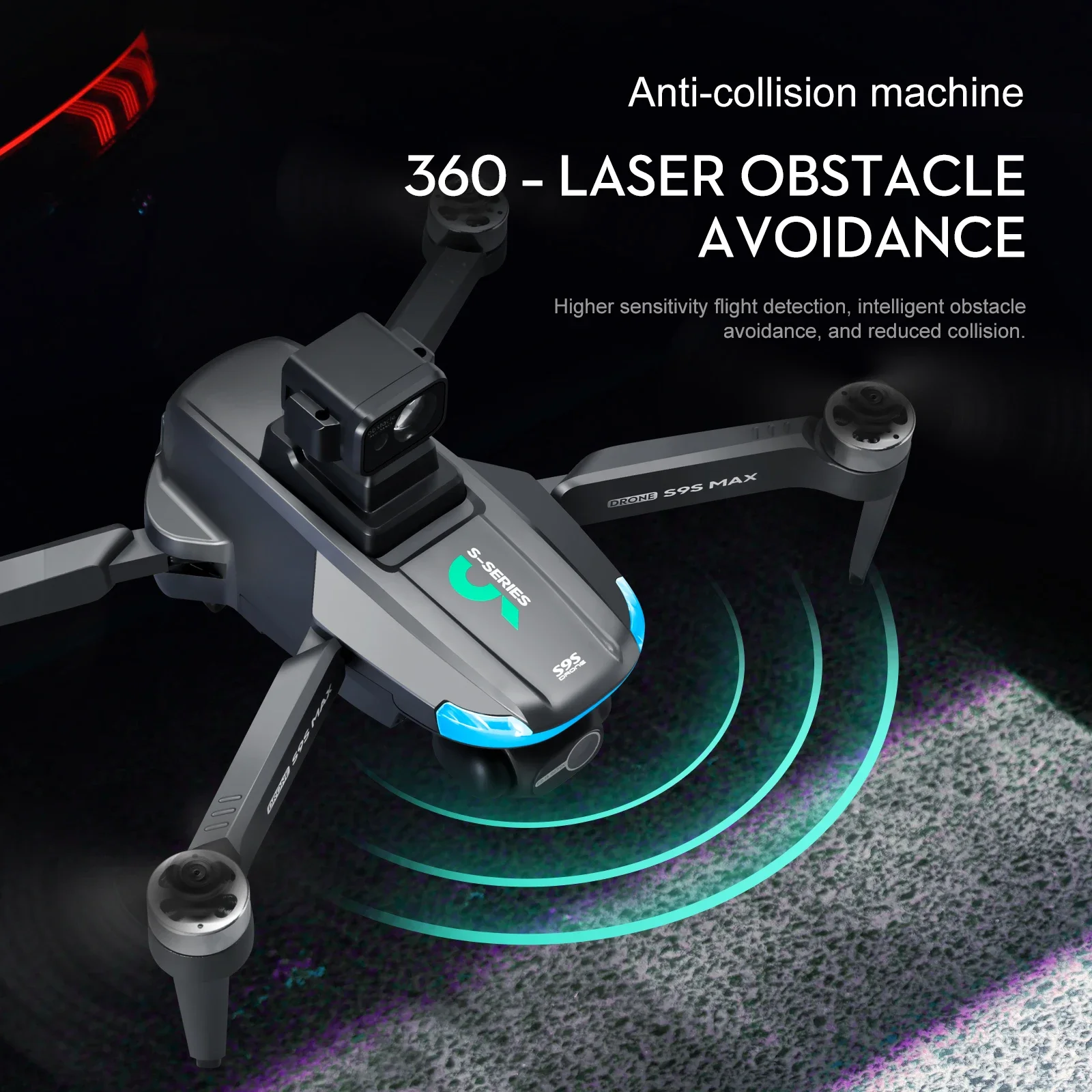새로운 S9S MAX 미니 드론 4K 2축 PTZ HD - Drone Camera Night Vision 리뷰 및 가격